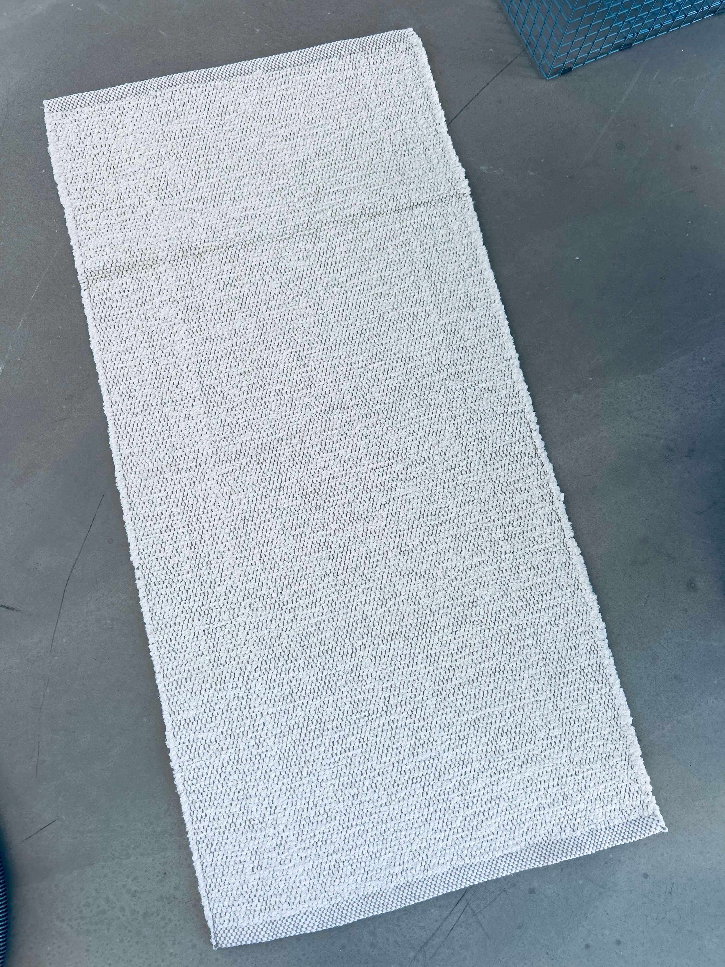 Tapis - blanc sans franges