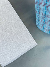 Tapis - blanc sans franges