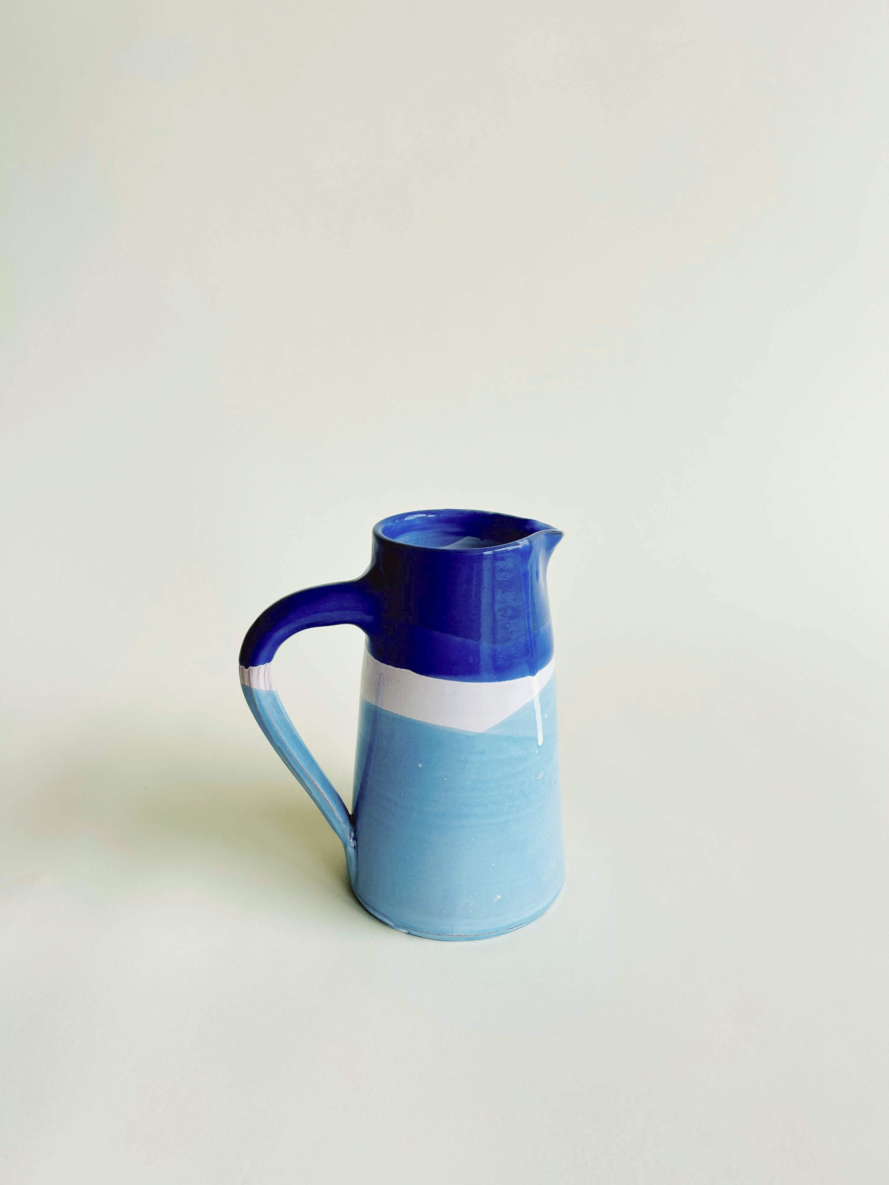 Pichet Droit S Bleu, Blanc