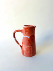 Pichet droit L - blanc, corail, rouge