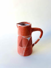 Pichet droit L - blanc, corail, rouge