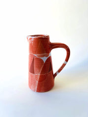 Pichet droit L - blanc, corail, rouge