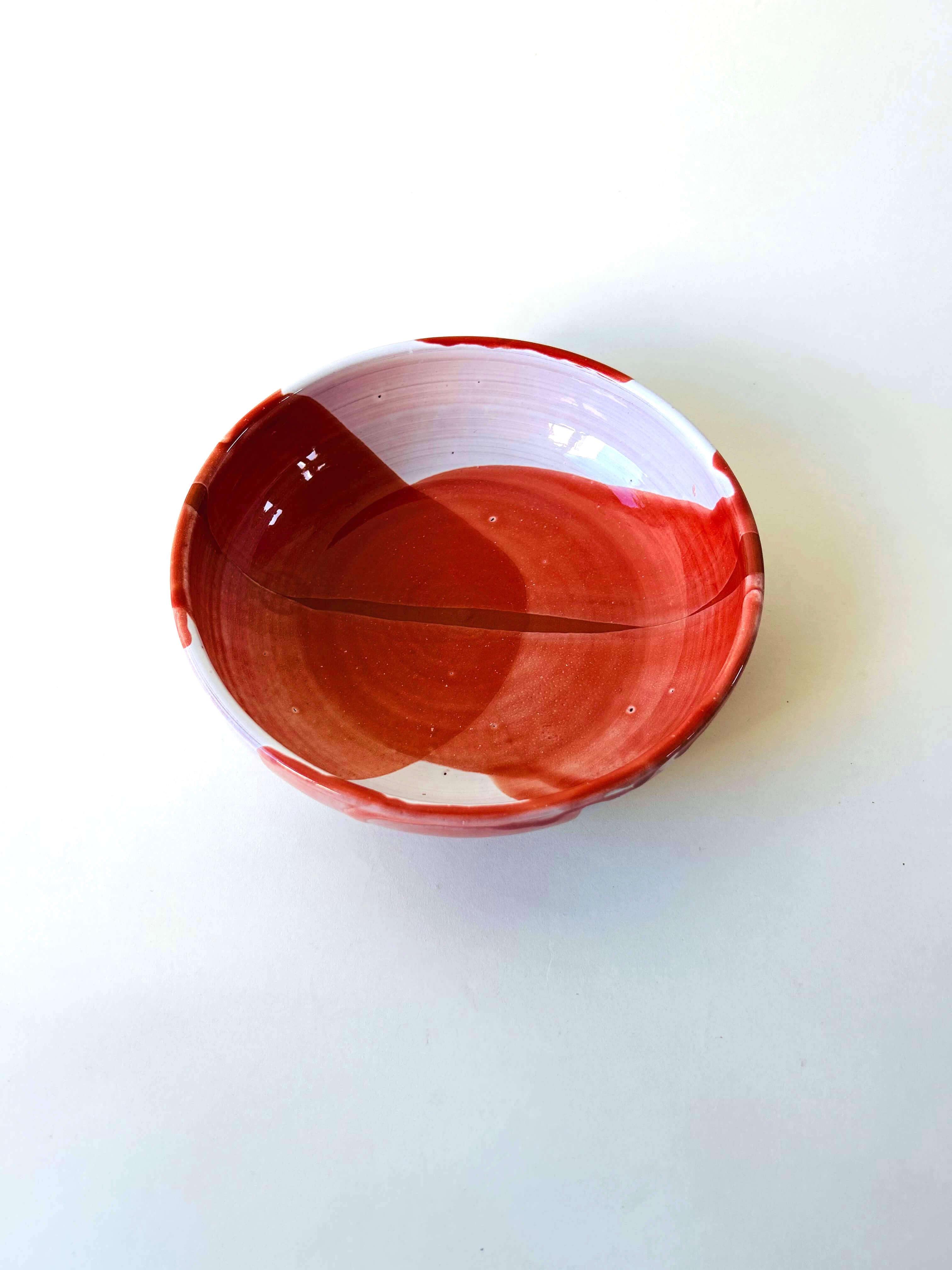 Bowl - blanc, corail, rouge