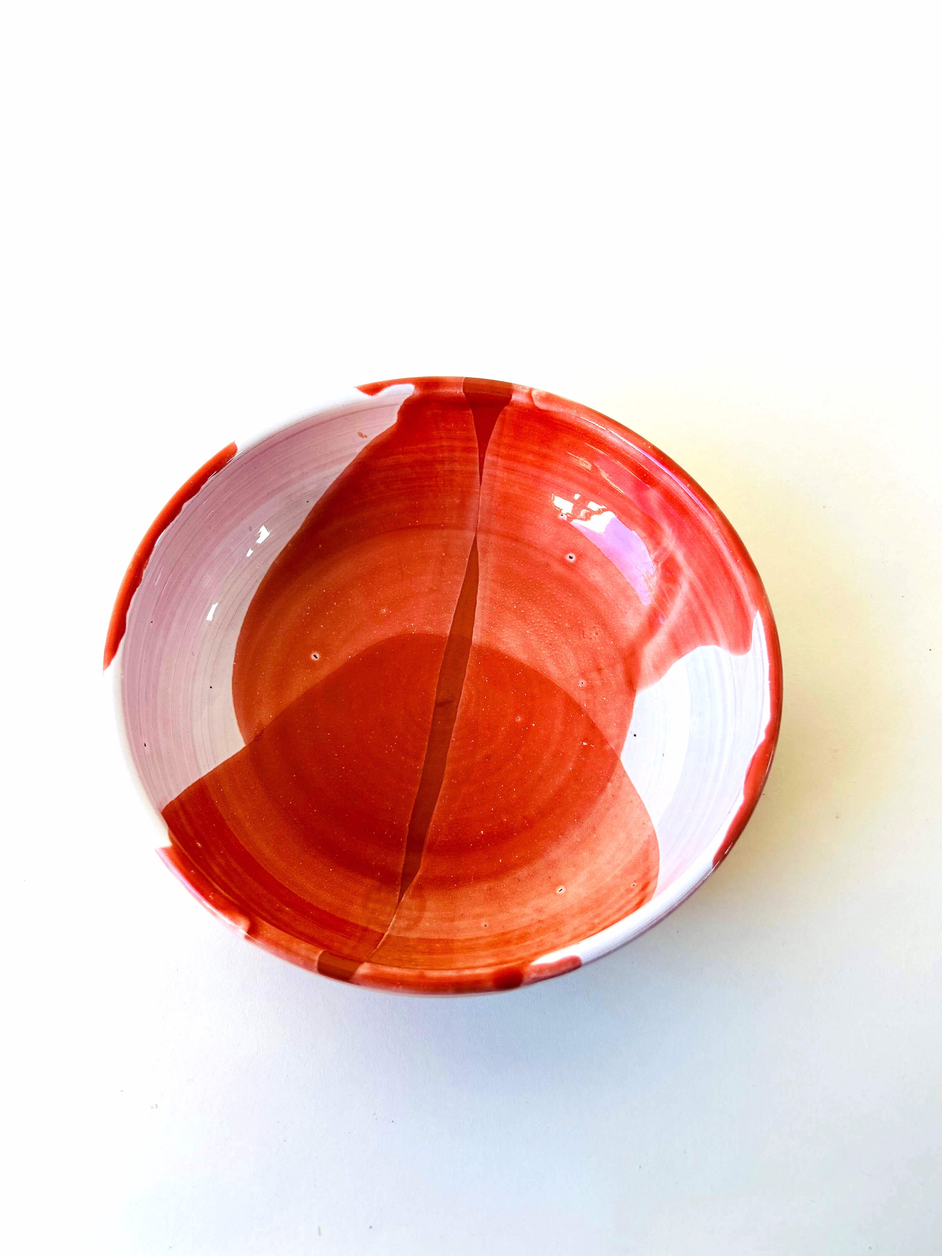 Bowl - blanc, corail, rouge
