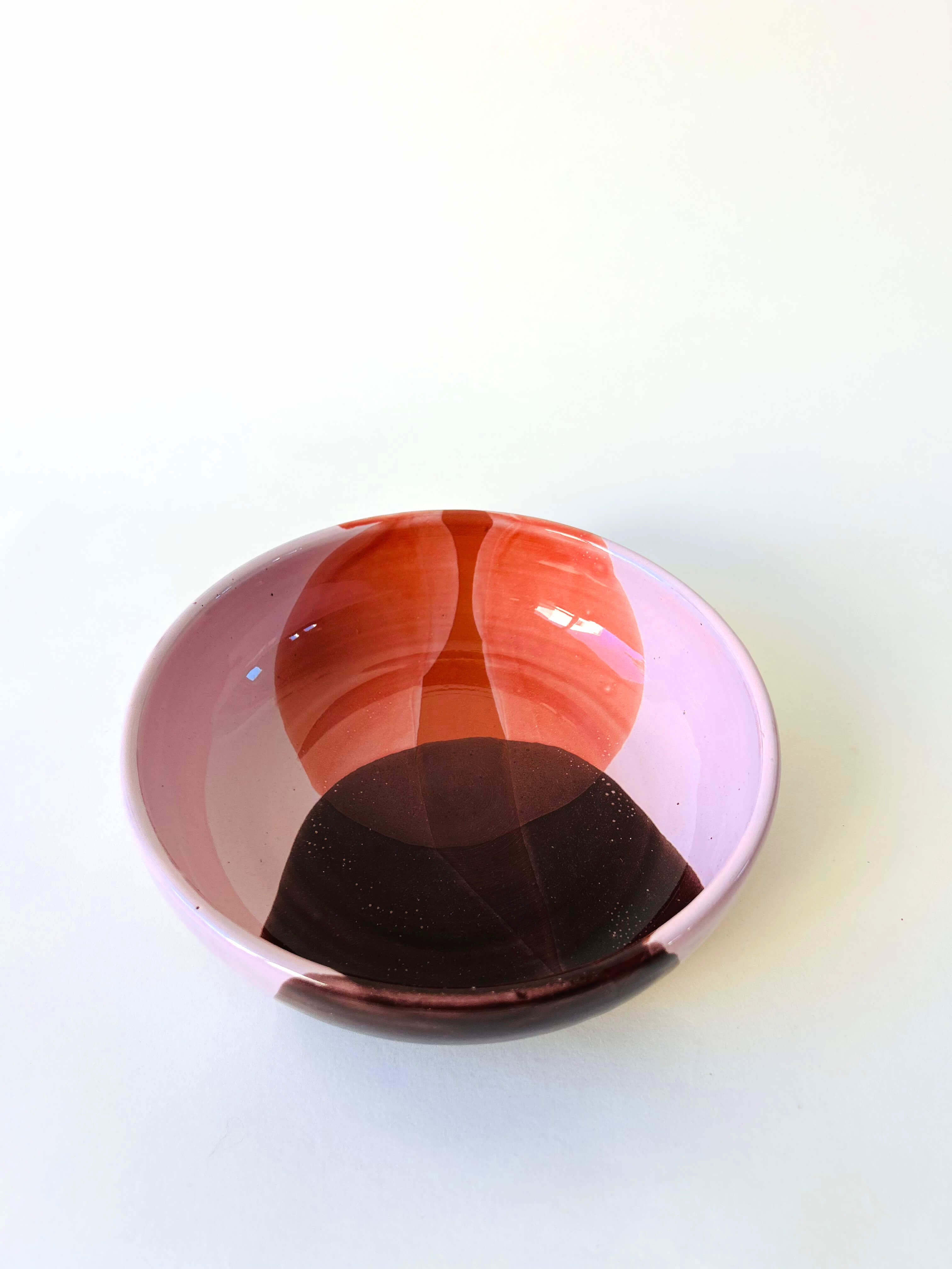 Bowl - rose, corail, marron