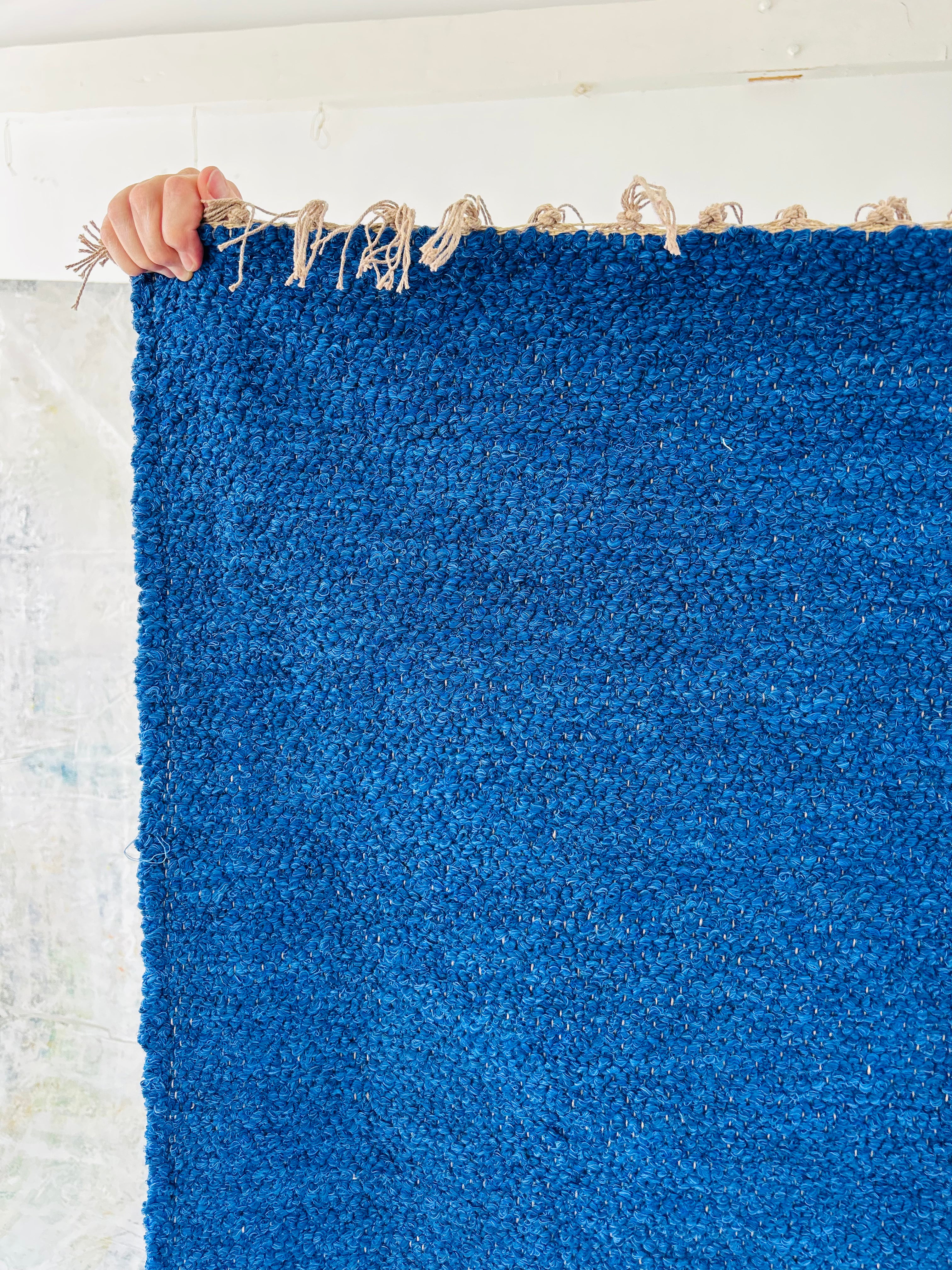 Tapis bleu majorelle