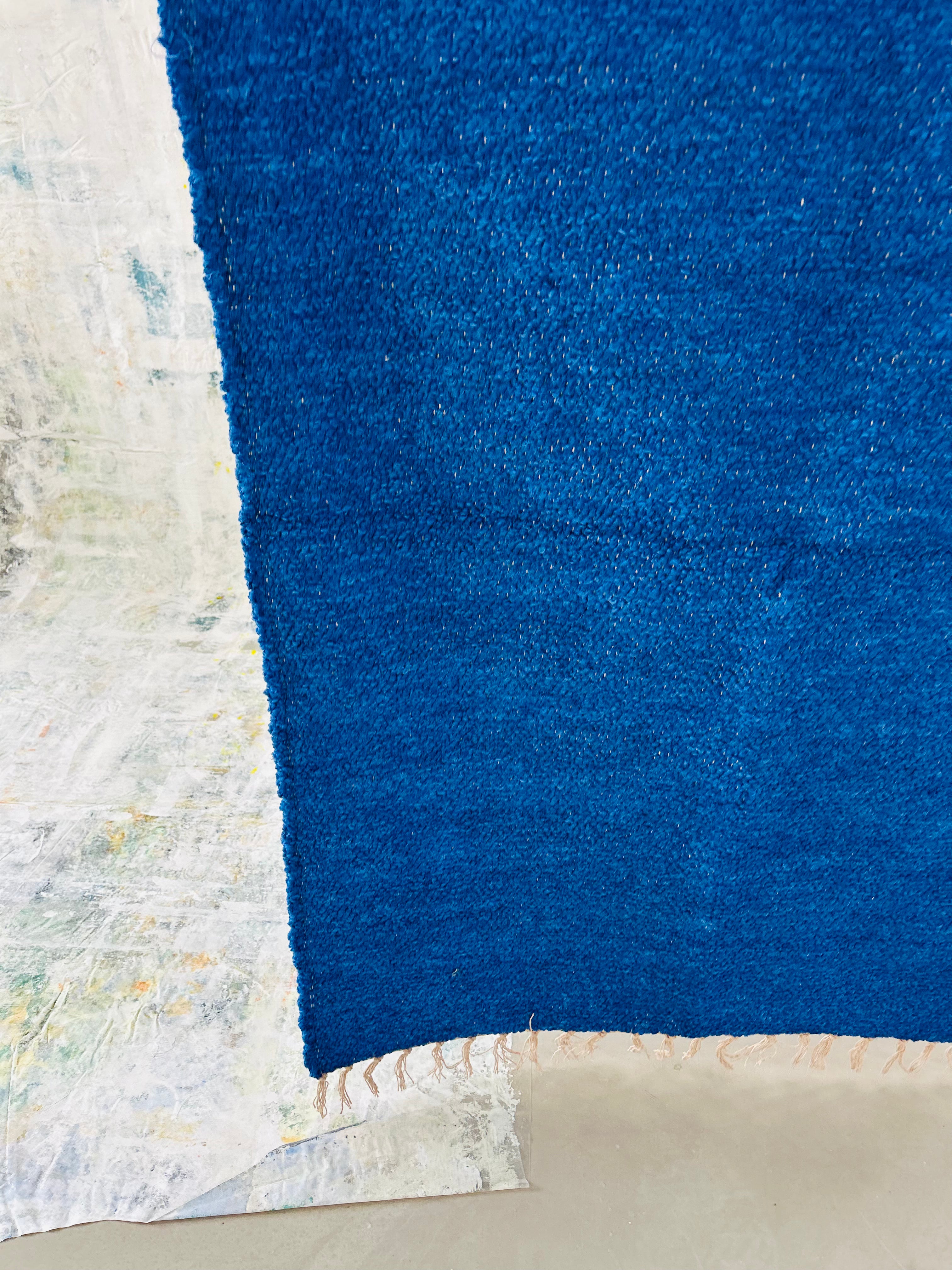 Tapis bleu majorelle