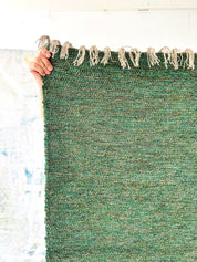 Tapis couleur vert romarin