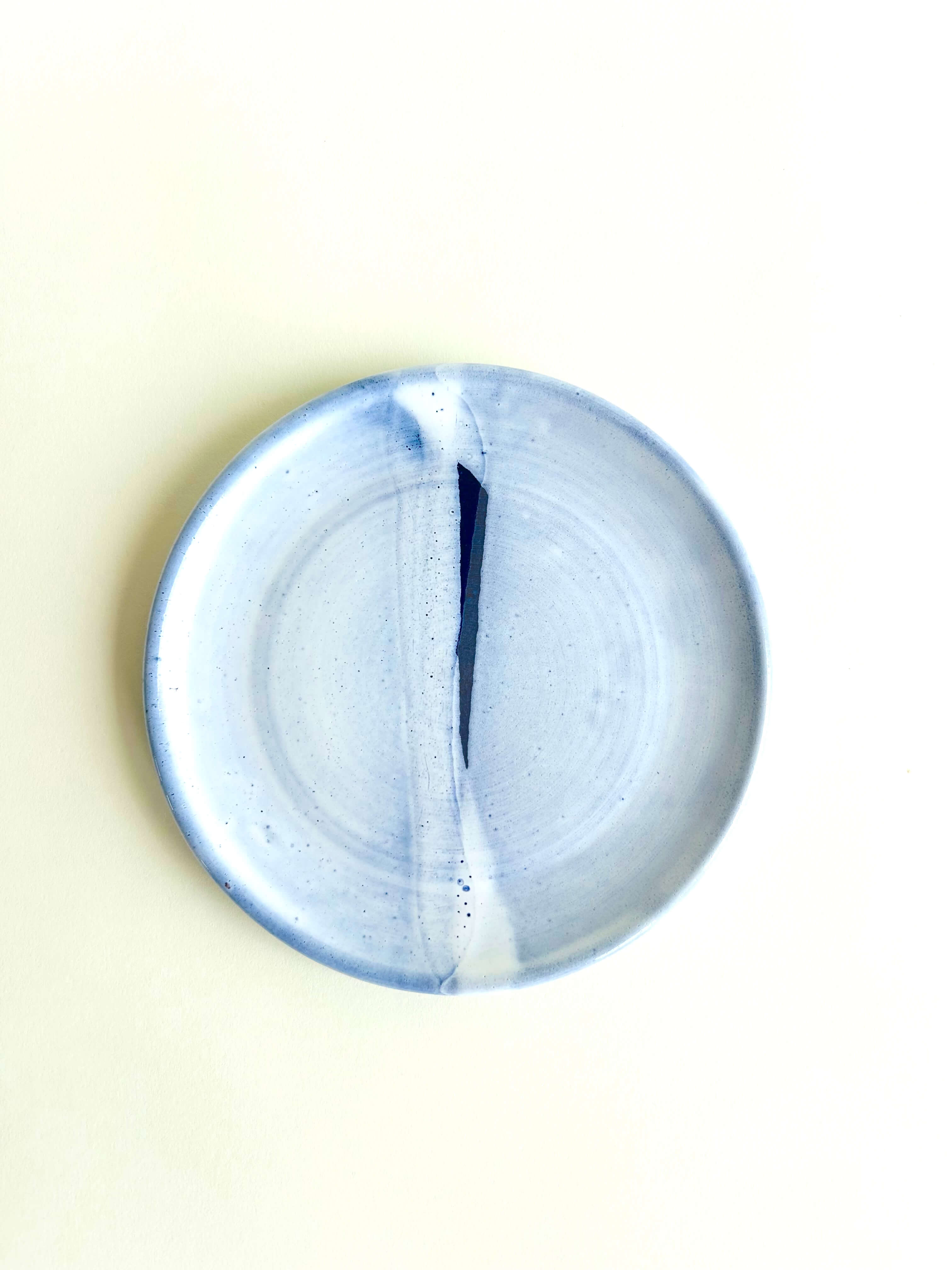 Assiette à pain Bleu, Blanc