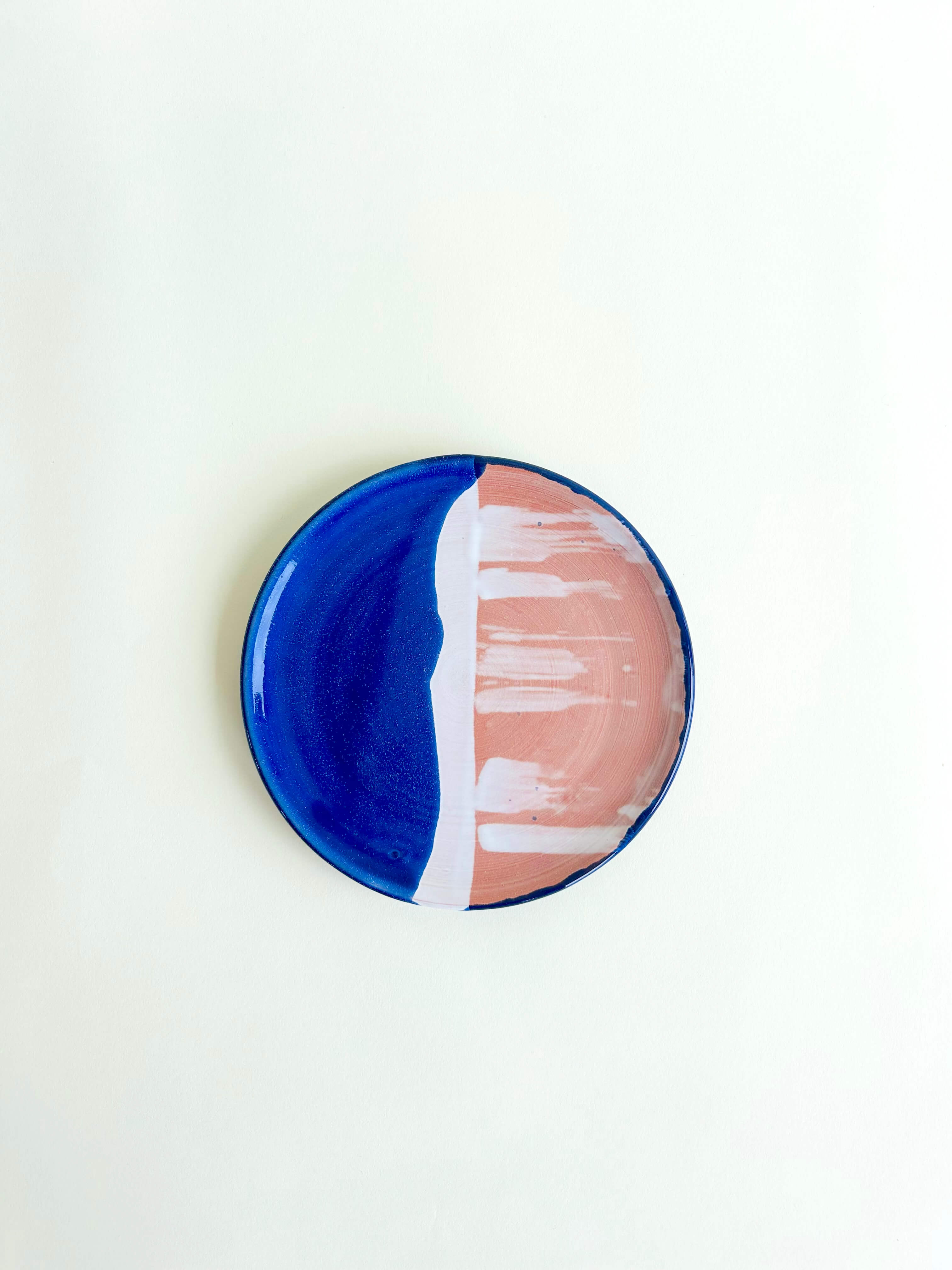 Assiette à pain Bleu, Blanc
