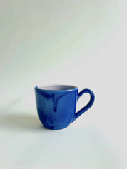 Tasse - bleu, blanc mat