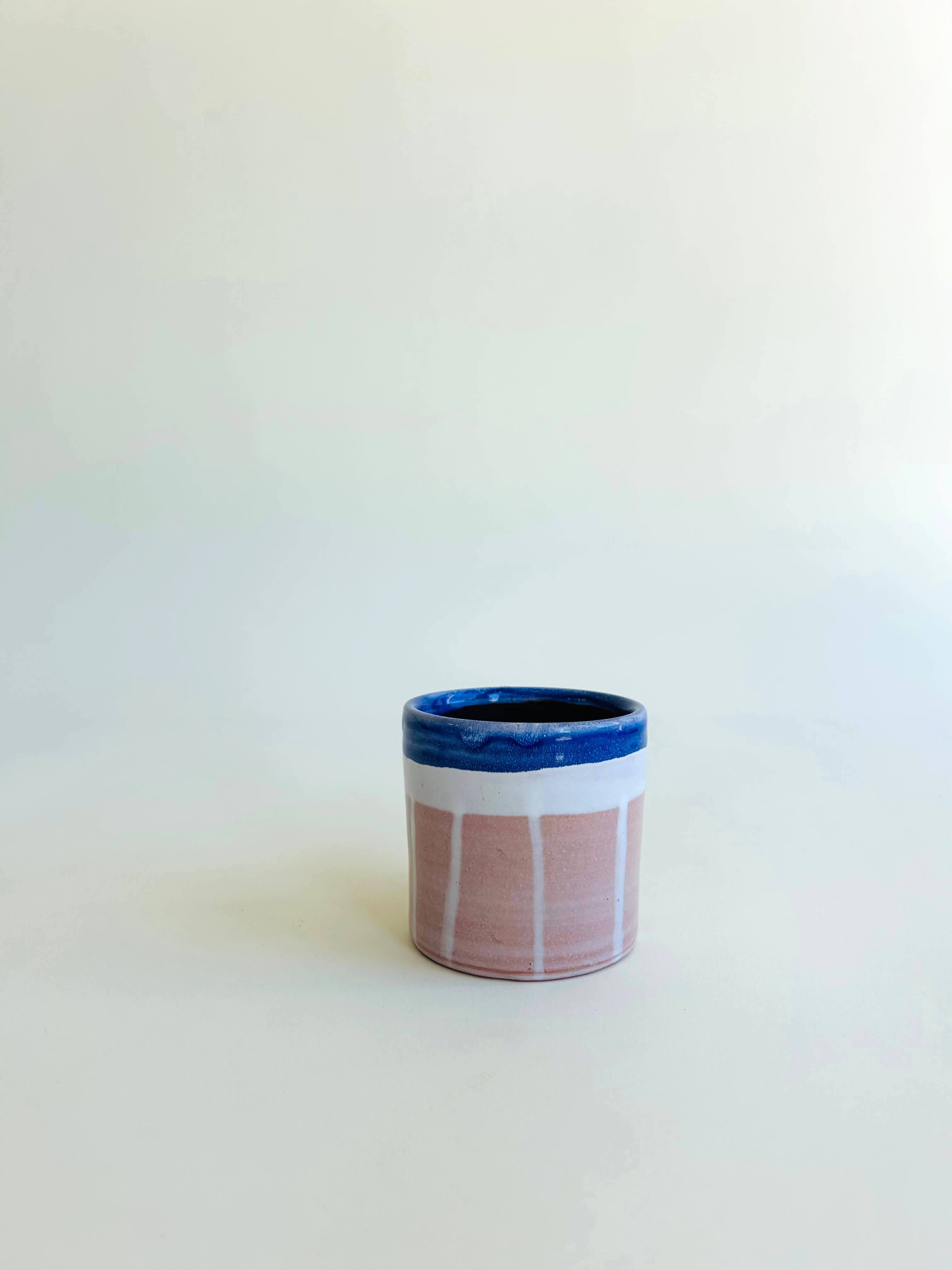 Petite tasse - blanc, bleu
