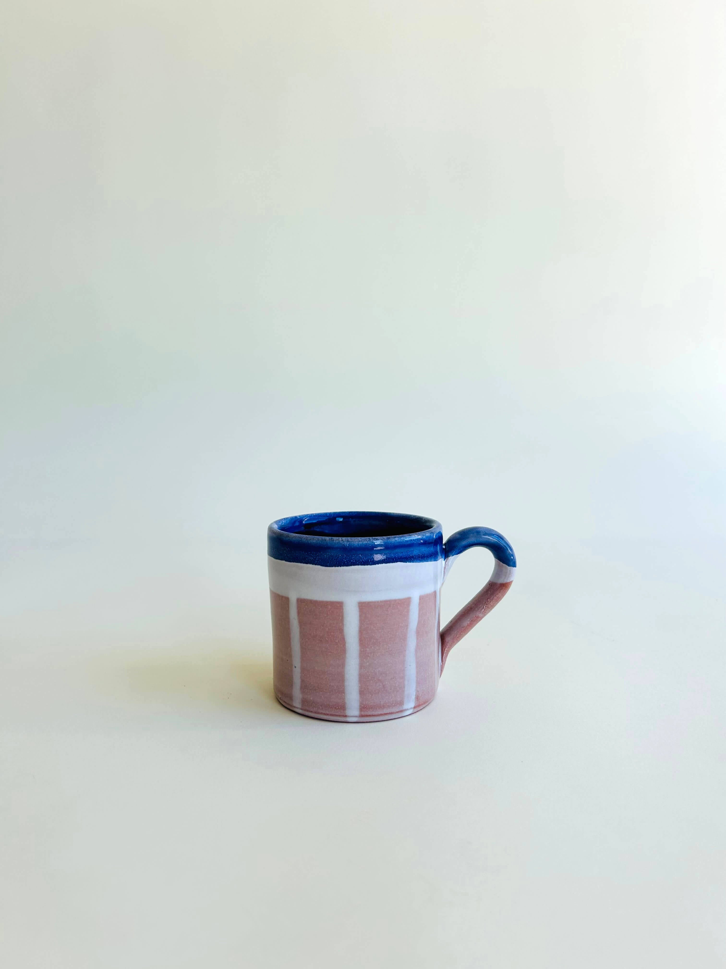 Petite tasse - blanc, bleu