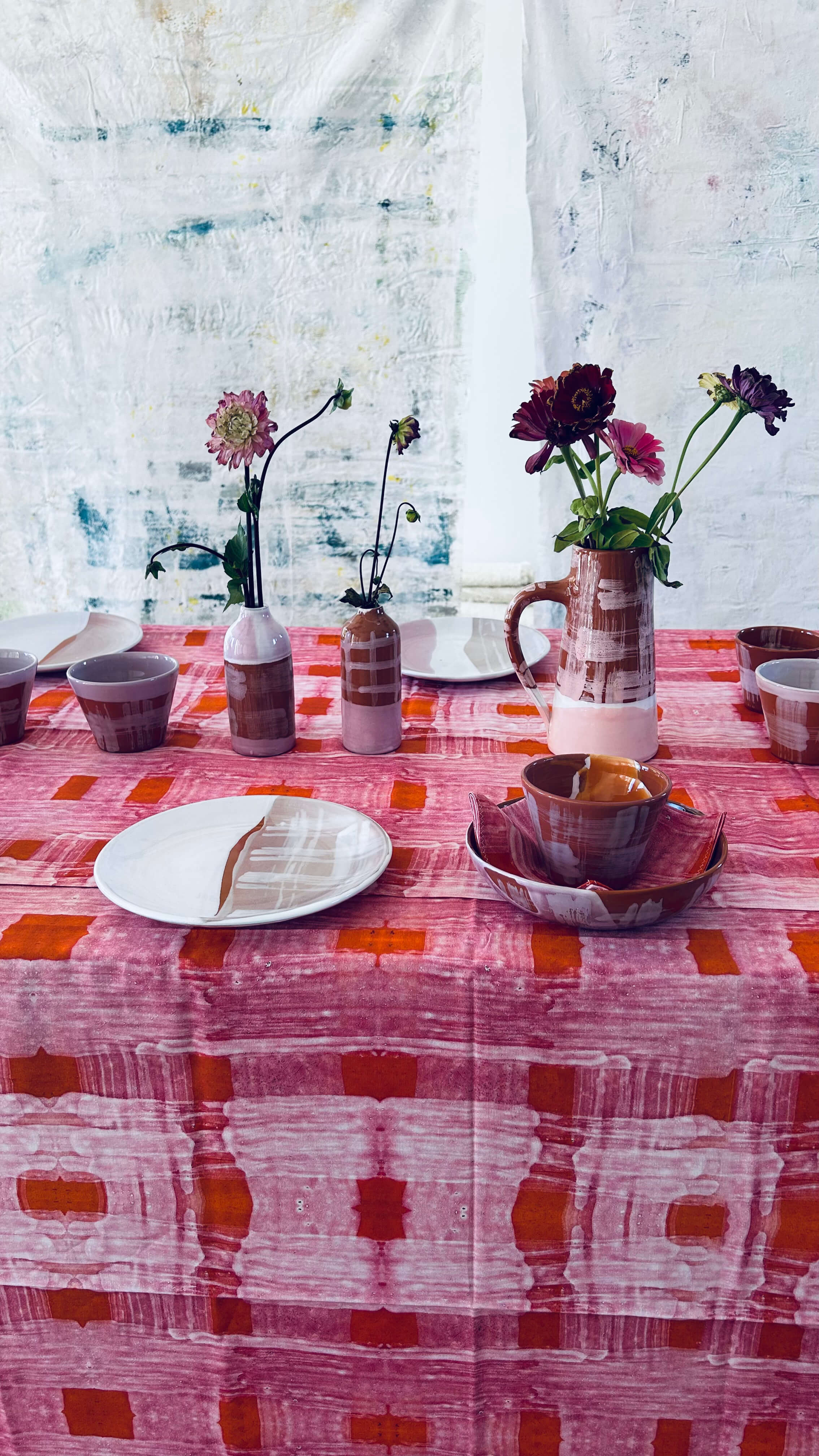 Vase soliflore S - terracotta, rose pâle