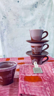 Tasse - terracotta, rose