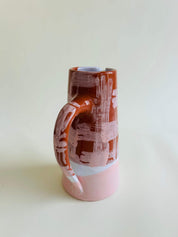 Pichet droit L - terracotta, rose pâle