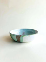 Bowl Blanc, vert d'eau, bleu ciel