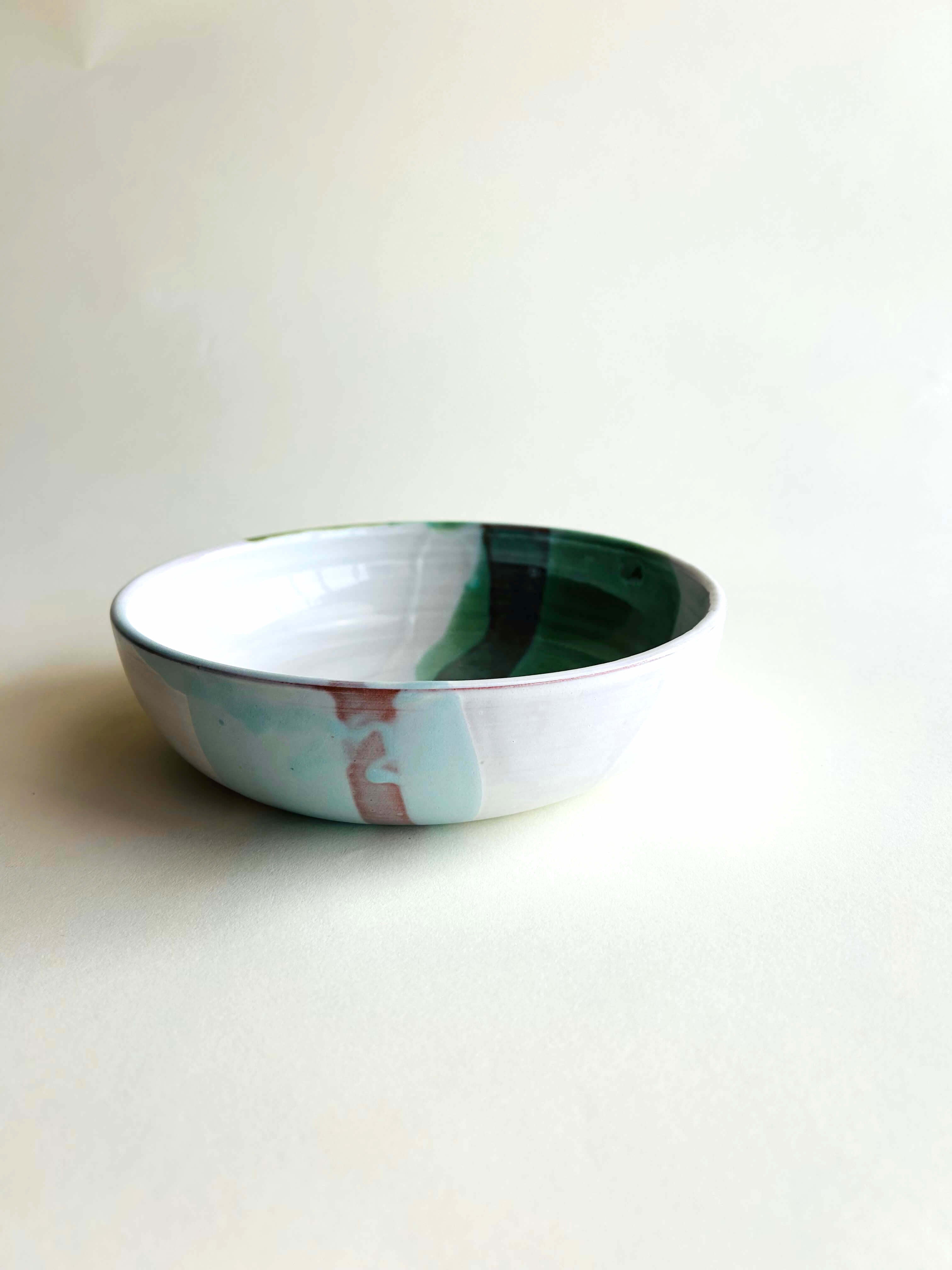 Bowl Blanc, vert d'eau, bleu ciel