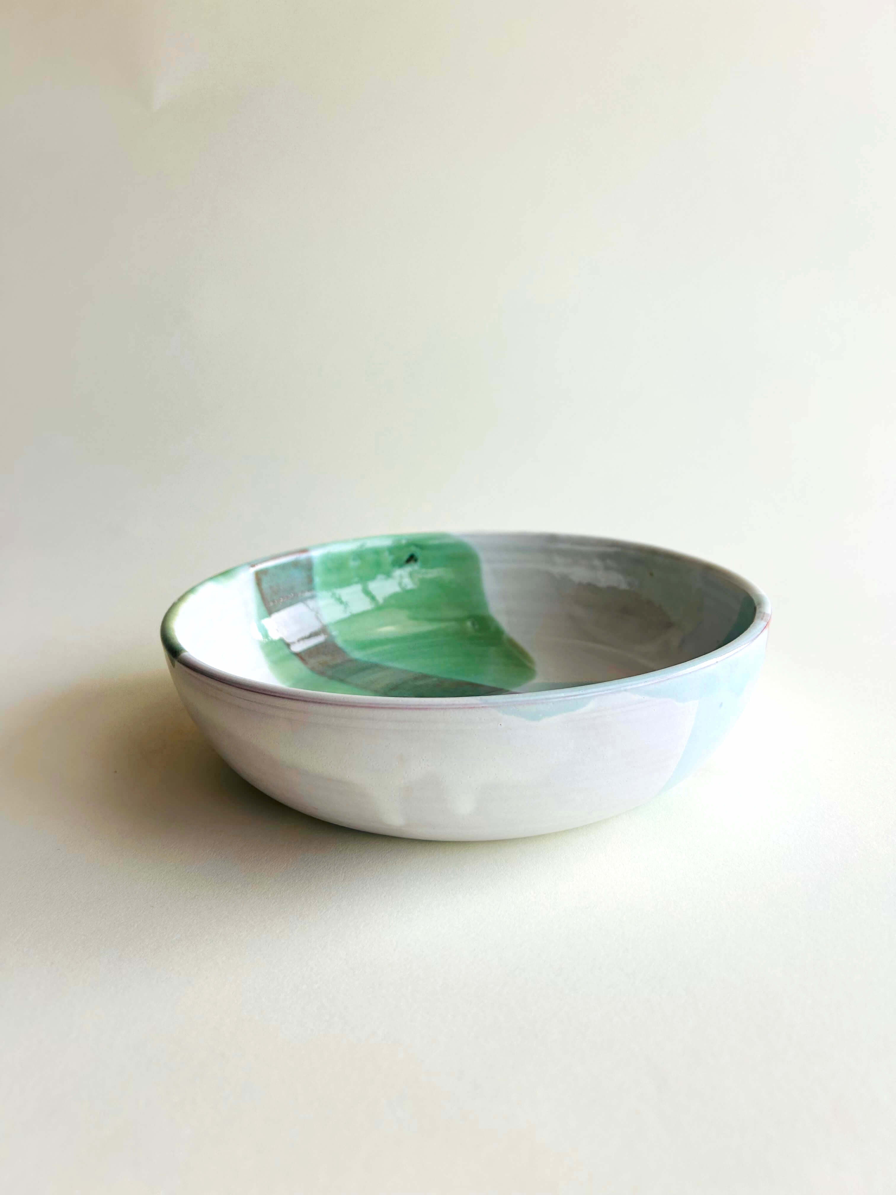 Bowl Blanc, vert d'eau, bleu ciel
