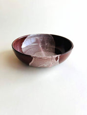 Bowl, blanc, marron