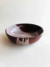 Bowl, blanc, marron