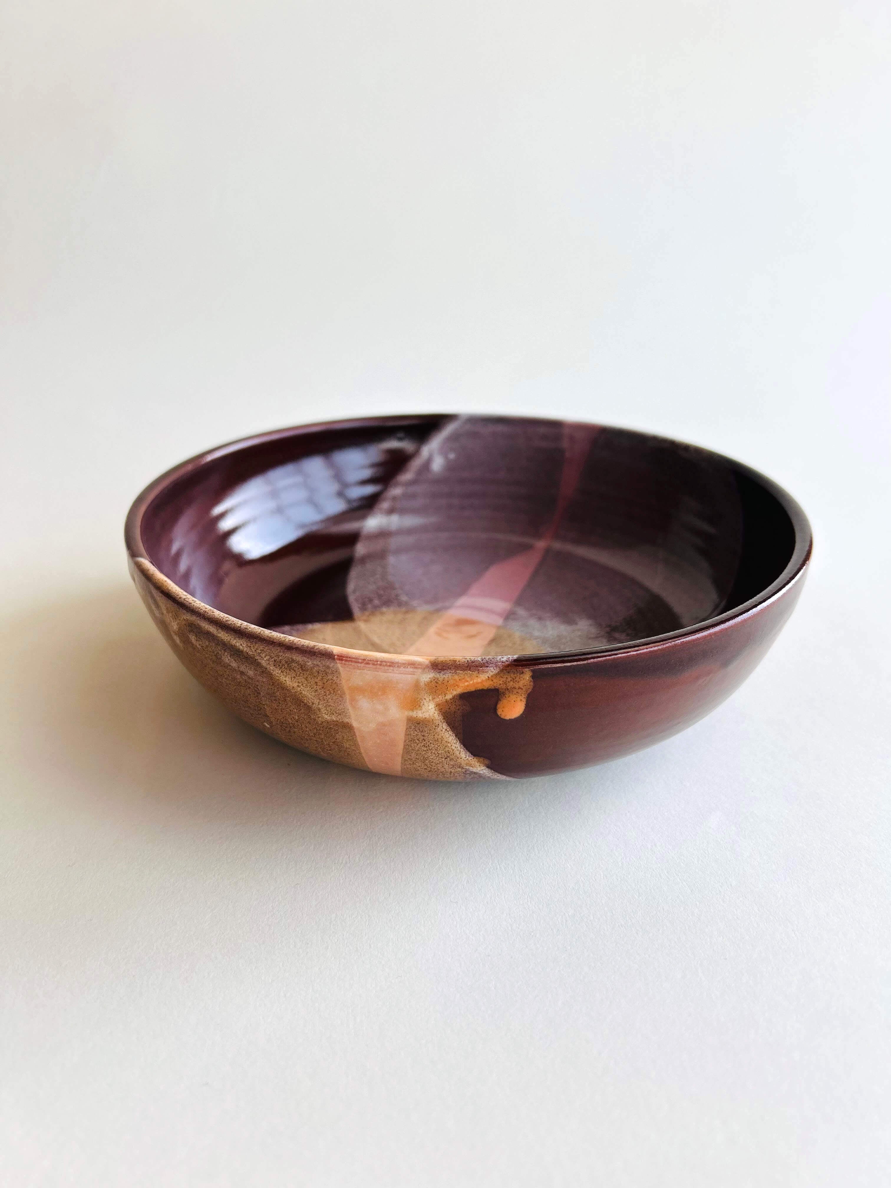 Bowl, Marron, orange, blanc