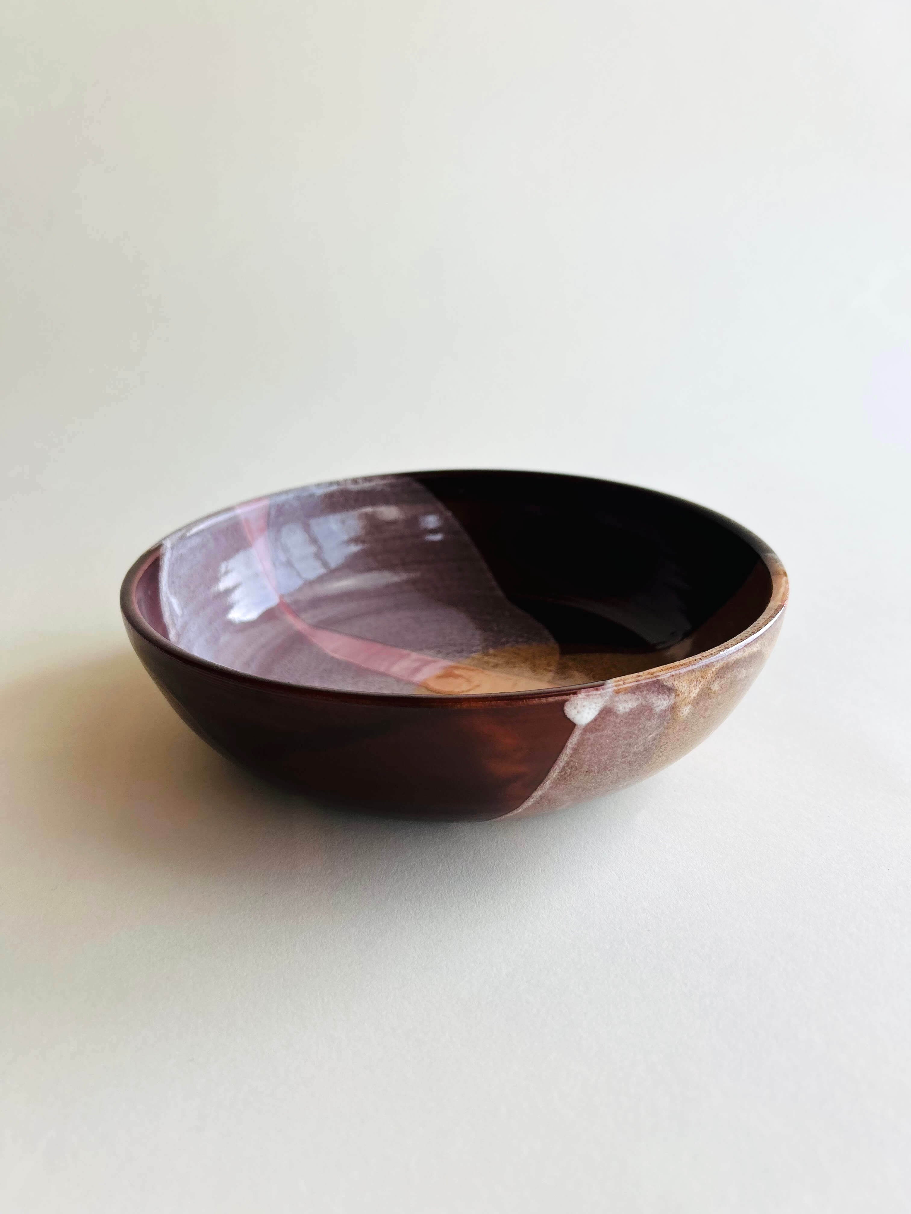 Bowl, Marron, orange, blanc