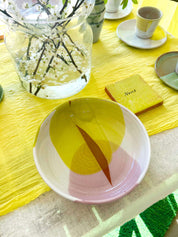 Bowl Blanc, jaune, rose