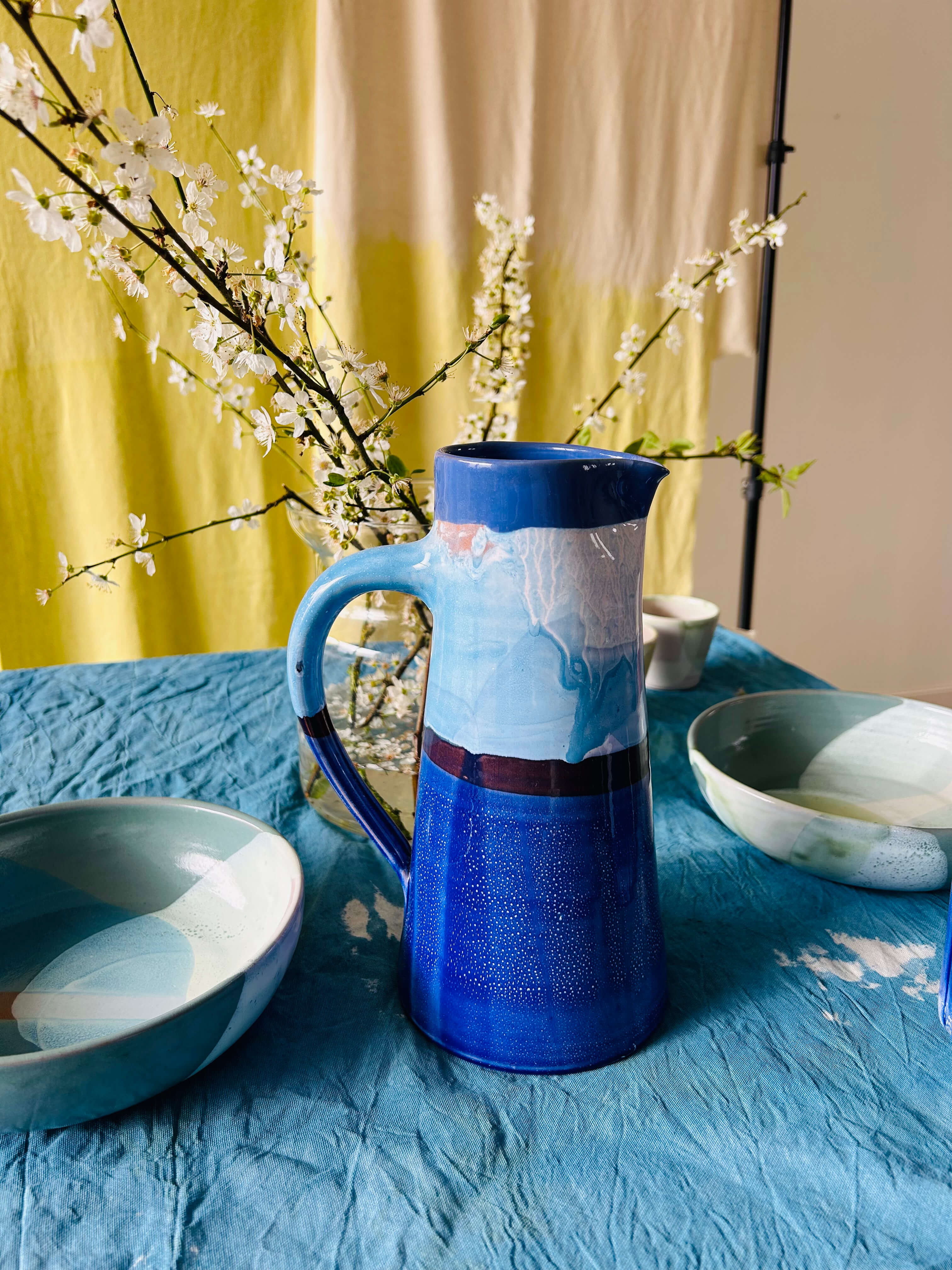 Pichet droit L - bleu