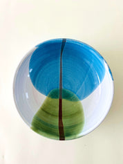 Bowl - bleu ciel, vert, blanc