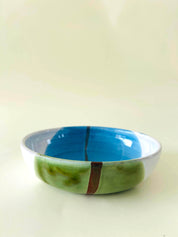 Bowl - bleu ciel, vert, blanc
