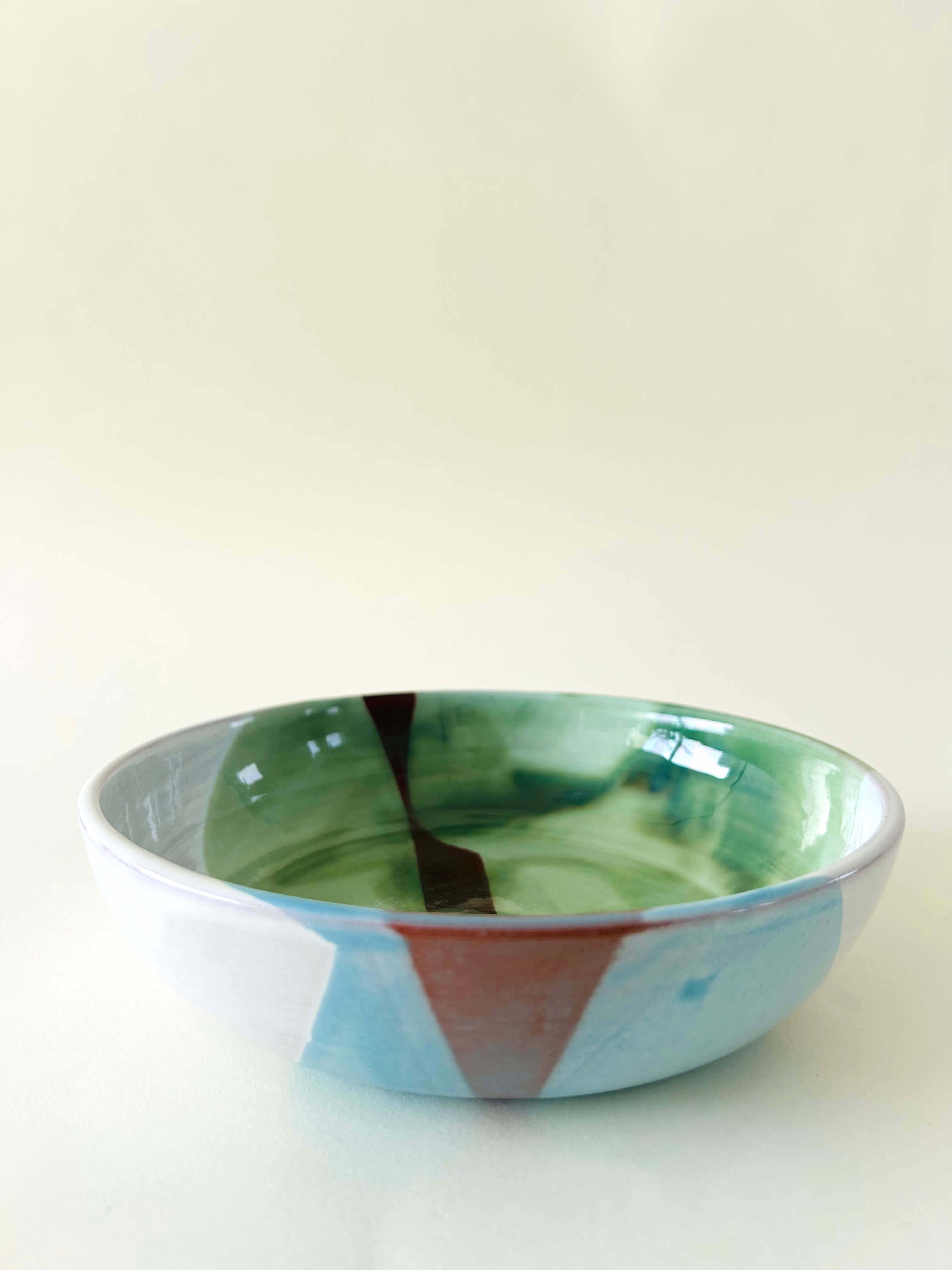 Bowl - vert, blanc, bleu ciel