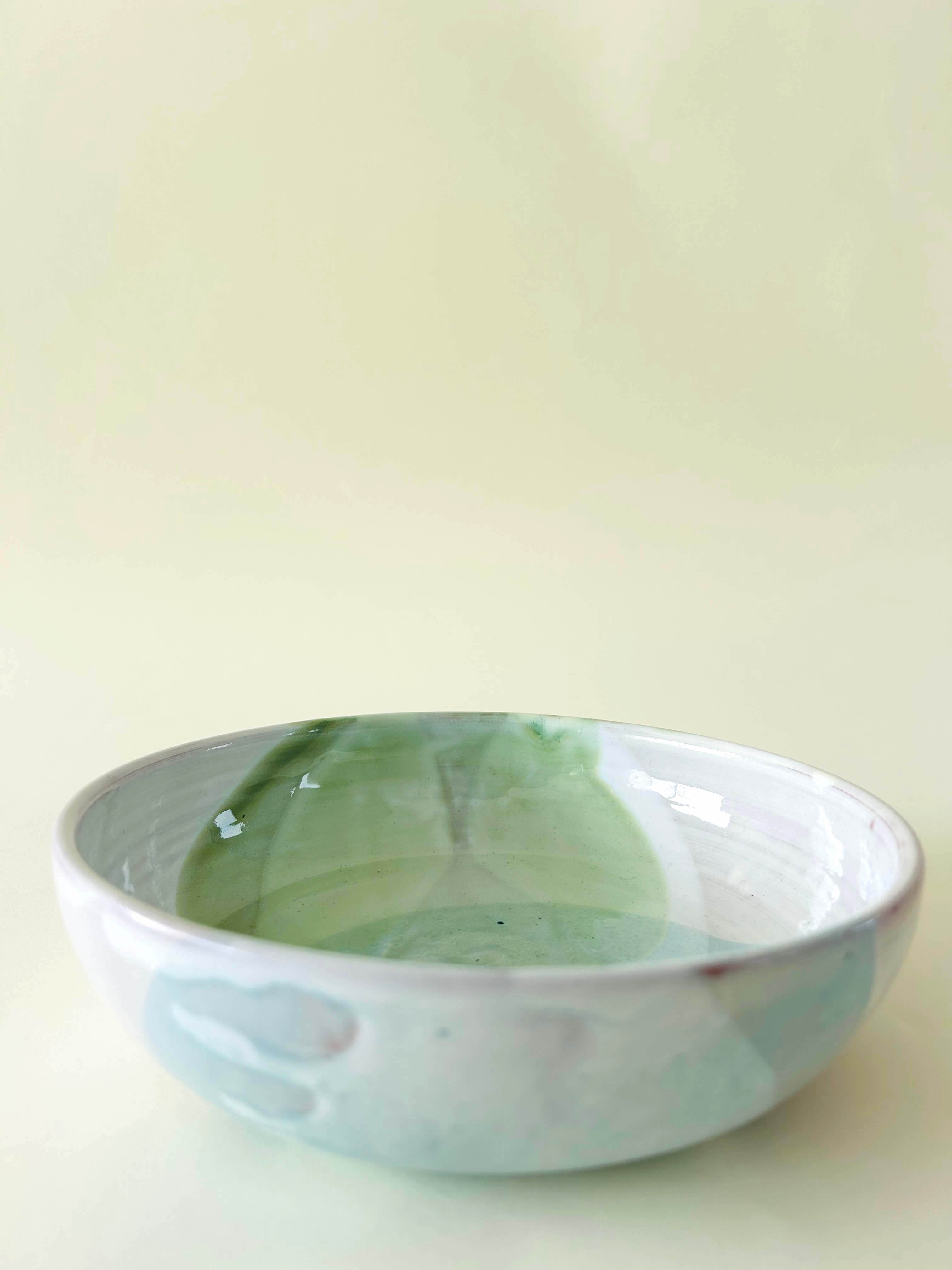Bowl - bleu glacé, vert eau, blanc