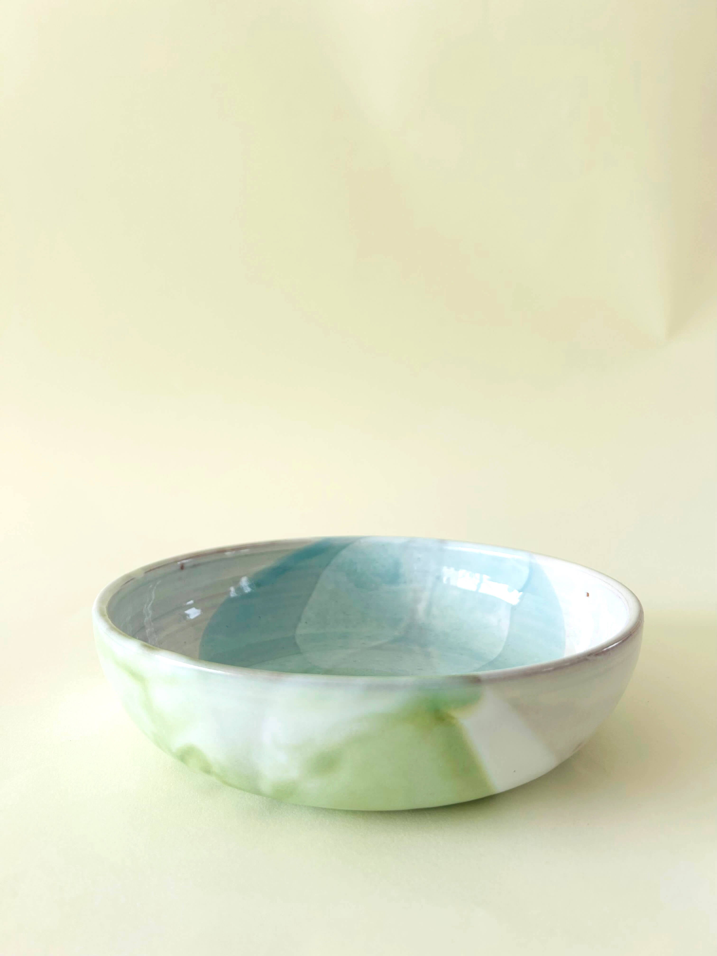 Bowl - bleu glacé, vert eau, blanc