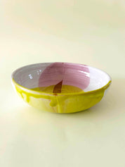 Bowl Blanc, jaune, rose