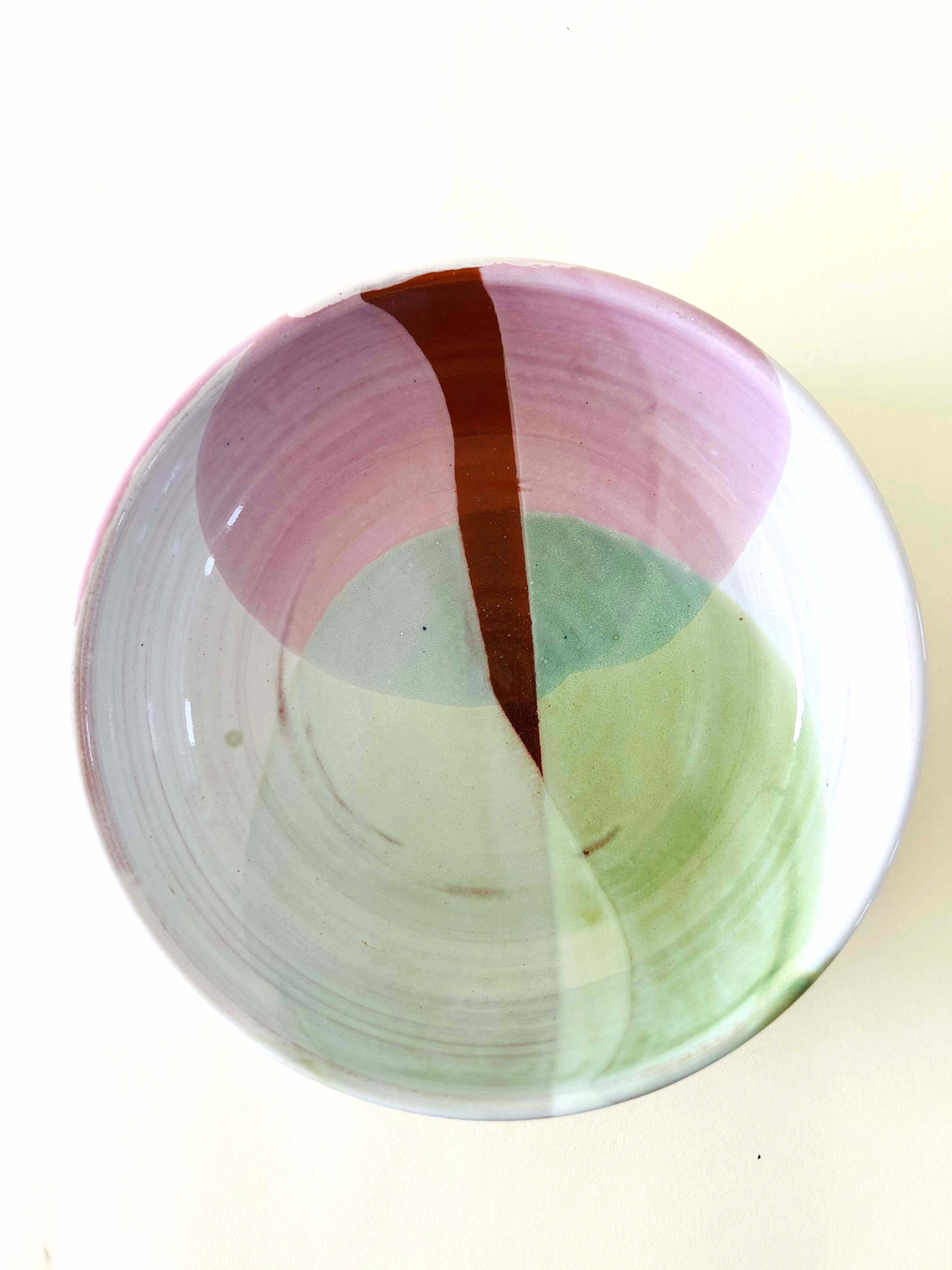 Bowl - vert, blanc, rose