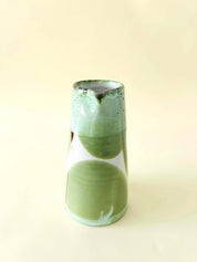 Pichet droit L - vert romarin, crème, blanc