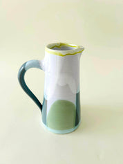 Pichet droit L - vert, blanc, jaune