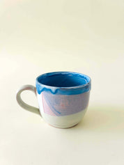 Tasse - bleu, gris, vert eau