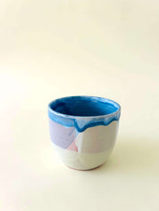 Tasse - bleu, gris, vert eau