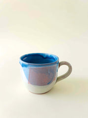 Tasse - bleu, gris, vert eau