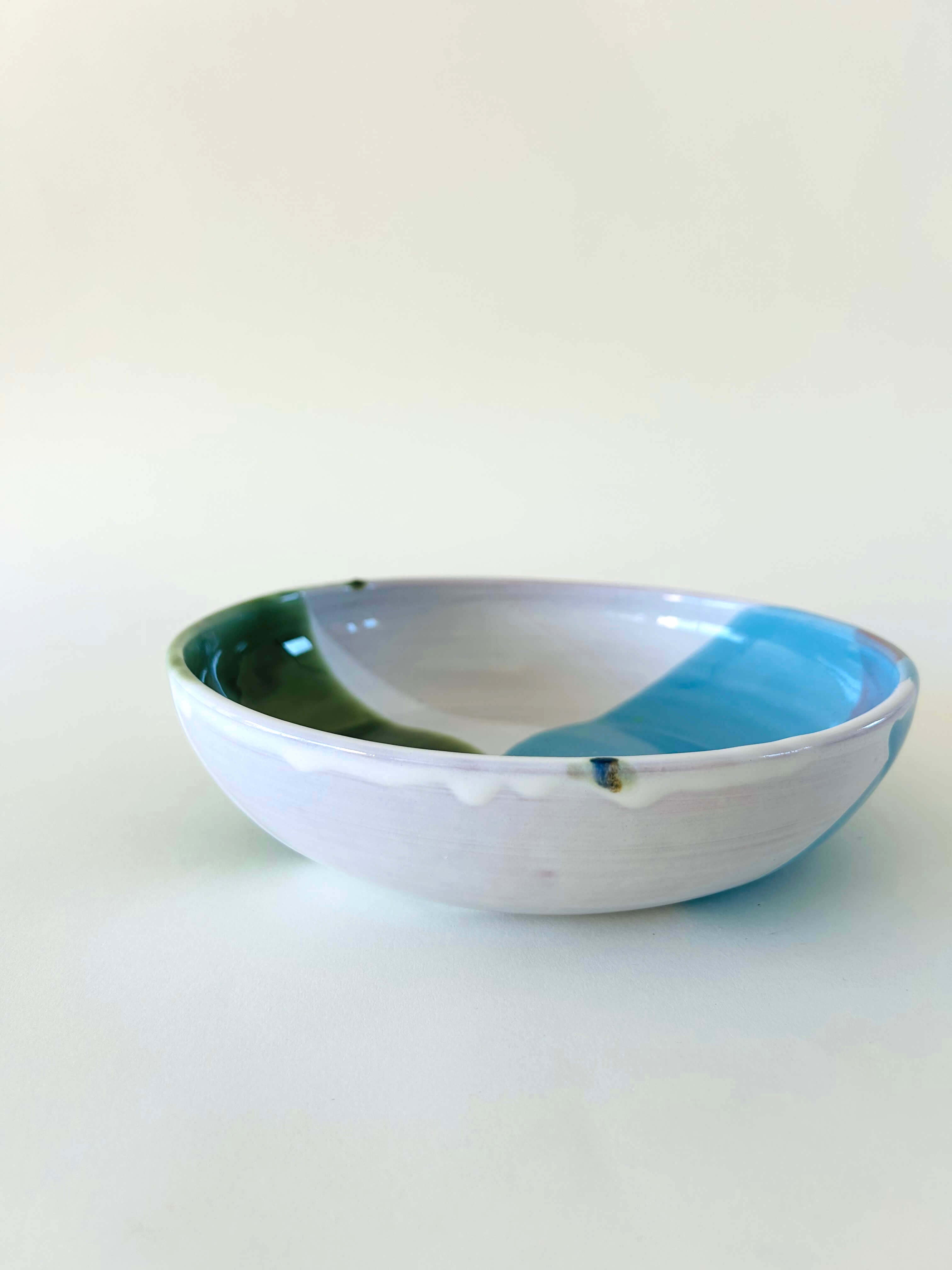 Bowl - bleu, vert, blanc