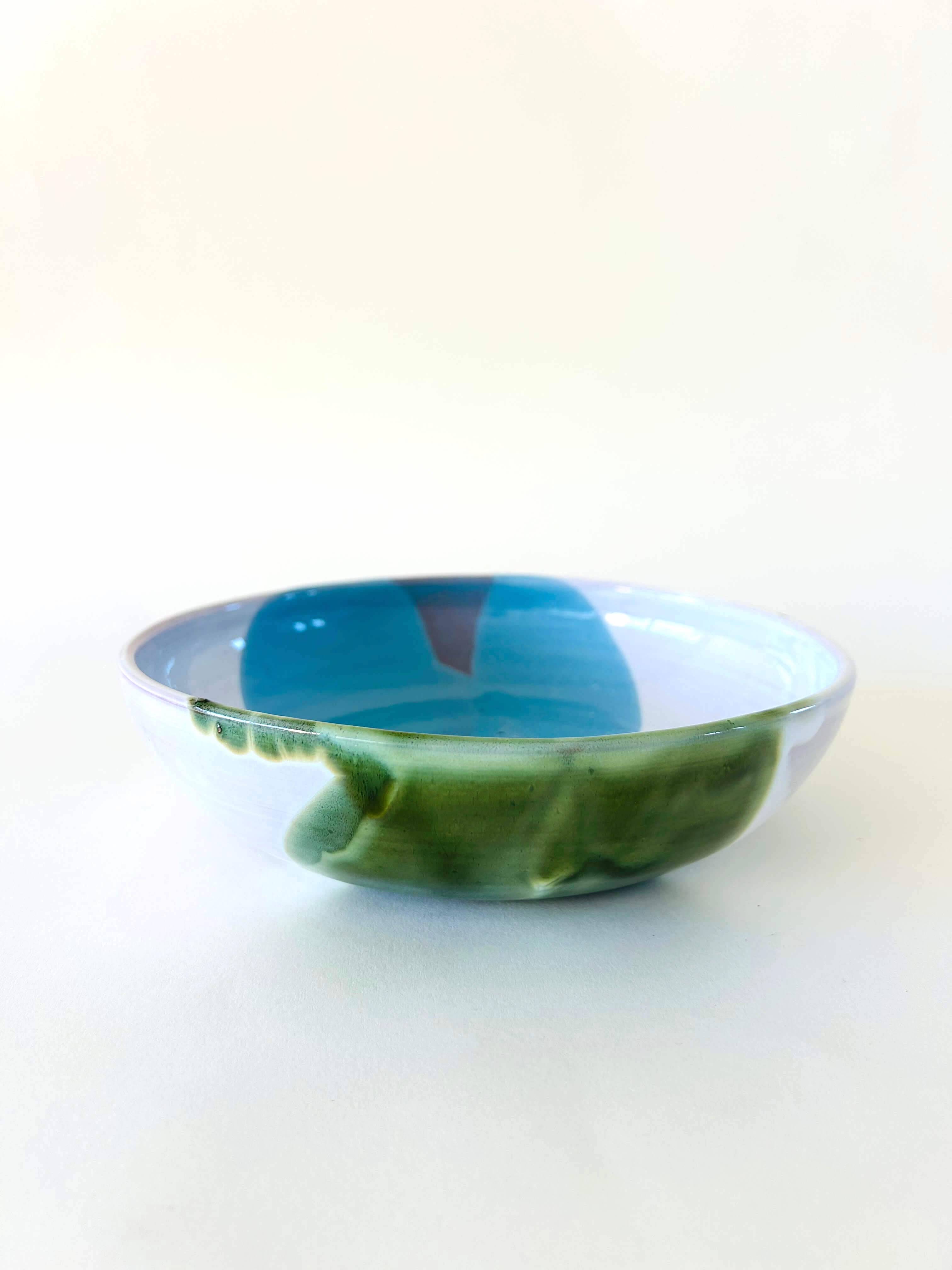 Bowl - bleu, vert, blanc