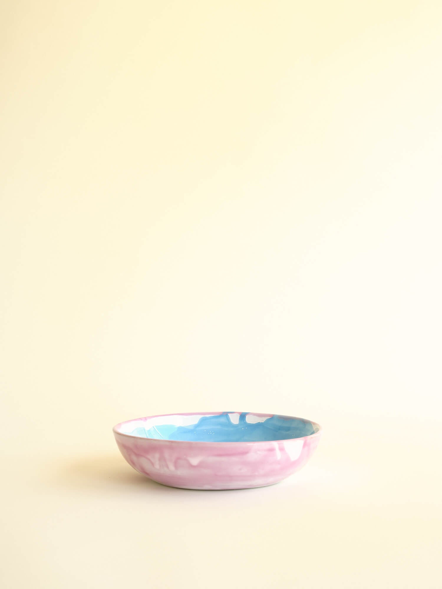 Assiette Creuse / Bowl  Blanc, Rose, Bleu